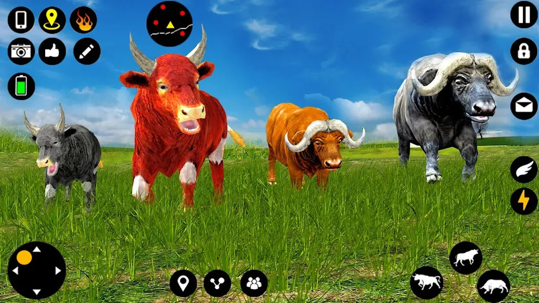 Скачать взлом Angry Bull Attack Fight Games (Ангри Булл Атак Файт Геймс)  [МОД Mega Pack] — полная версия apk на Андроид screen 1