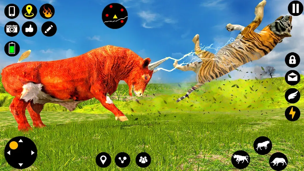 Скачать взлом Angry Bull Attack Fight Games (Ангри Булл Атак Файт Геймс)  [МОД Mega Pack] — полная версия apk на Андроид screen 2