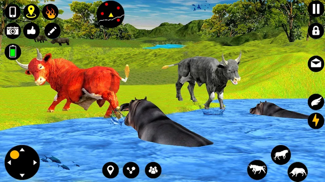 Скачать взлом Angry Bull Attack Fight Games (Ангри Булл Атак Файт Геймс)  [МОД Mega Pack] — полная версия apk на Андроид screen 4