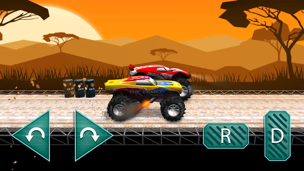 Скачать взломанную Monster truck: Extreme racing  [МОД Бесконечные деньги] — стабильная версия apk на Андроид screen 4