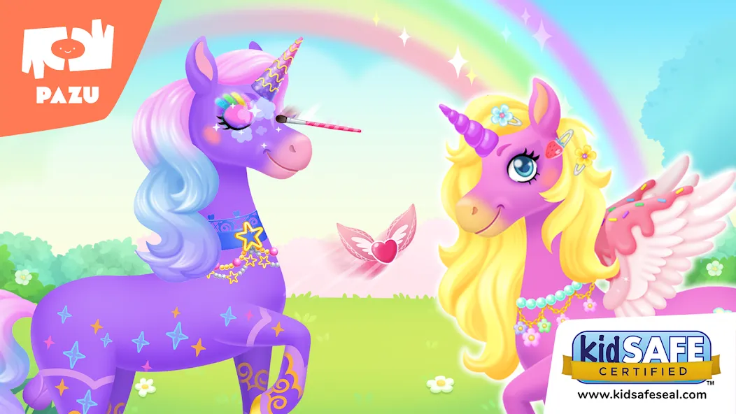 Скачать взлом My Unicorn dress up for kids  [МОД Все открыто] — последняя версия apk на Андроид screen 1