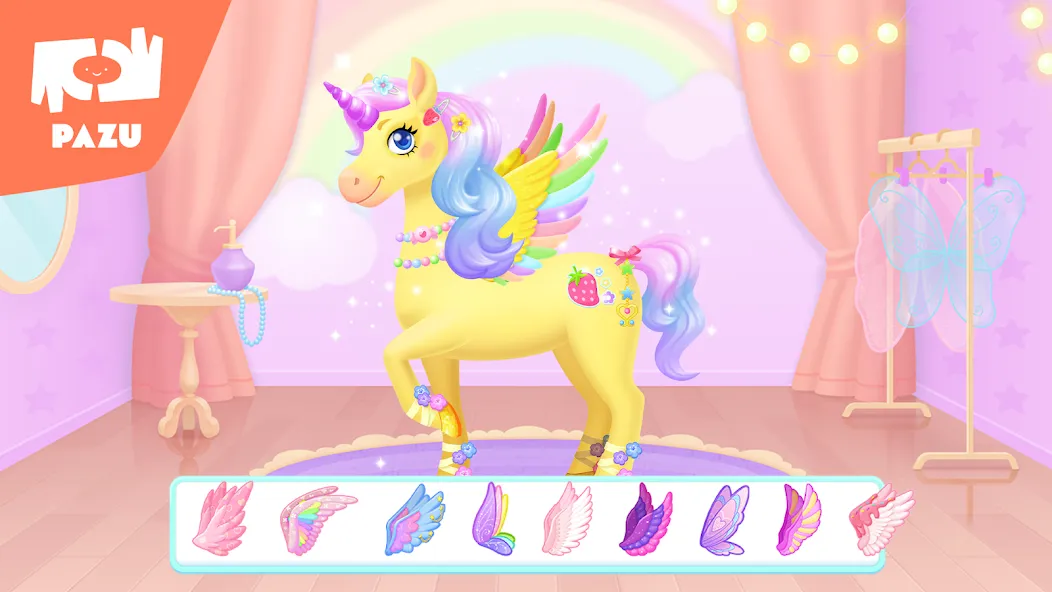 Скачать взлом My Unicorn dress up for kids  [МОД Все открыто] — последняя версия apk на Андроид screen 4