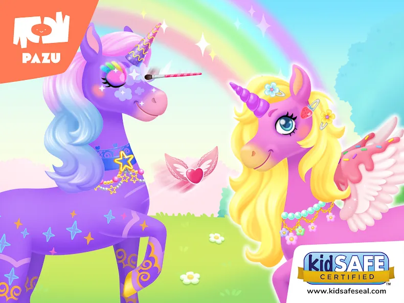 Скачать взлом My Unicorn dress up for kids  [МОД Все открыто] — последняя версия apk на Андроид screen 5