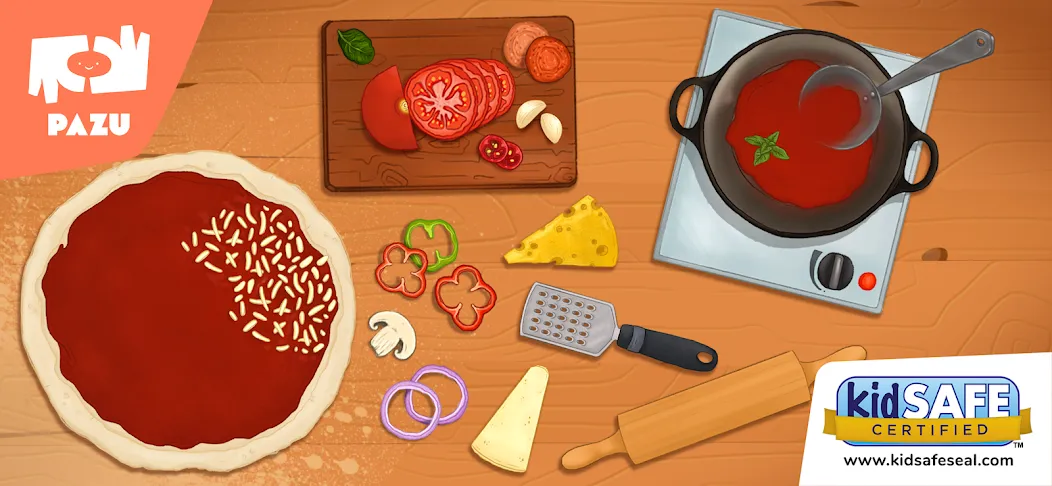 Взломанная Pizza maker cooking games  [МОД Mega Pack] — стабильная версия apk на Андроид screen 1