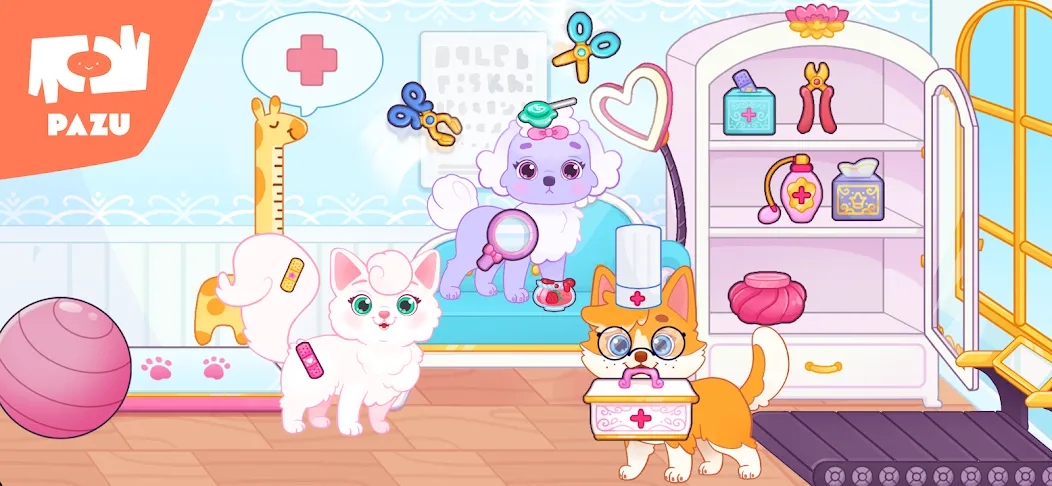 Скачать взломанную Princess Palace Pets World  [МОД Mega Pack] — стабильная версия apk на Андроид screen 3