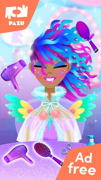 Взломанная Girls Hair Salon Unicorn  [МОД Много денег] — полная версия apk на Андроид screen 2