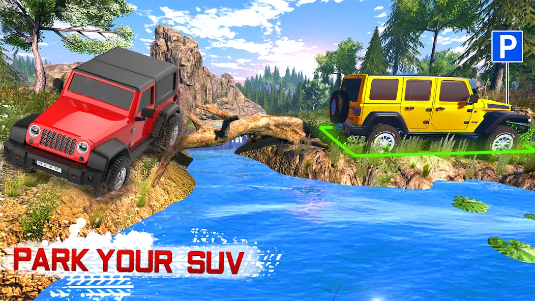 Взломанная Offroad 4×4 Jeep Driving Game  [МОД Mega Pack] — стабильная версия apk на Андроид screen 4