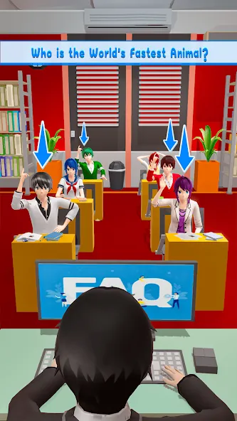 Скачать взломанную Anime School Teacher Simulator  [МОД Mega Pack] — полная версия apk на Андроид screen 5