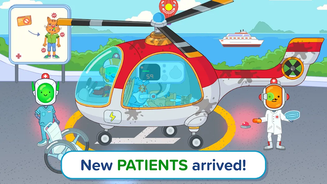 Скачать взломанную Pepi Hospital 2: Flu Clinic (Пепи Хоспитал 2)  [МОД Unlimited Money] — полная версия apk на Андроид screen 3