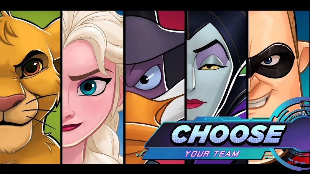 Взломанная Disney Heroes: Battle Mode (Дисней Хироус)  [МОД Mega Pack] — стабильная версия apk на Андроид screen 2