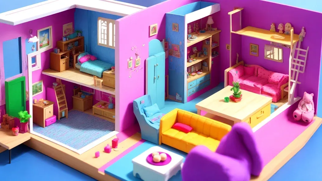 Взломанная Doll House Design: Girl Games (Долл Хаус Дизайн)  [МОД Все открыто] — последняя версия apk на Андроид screen 4