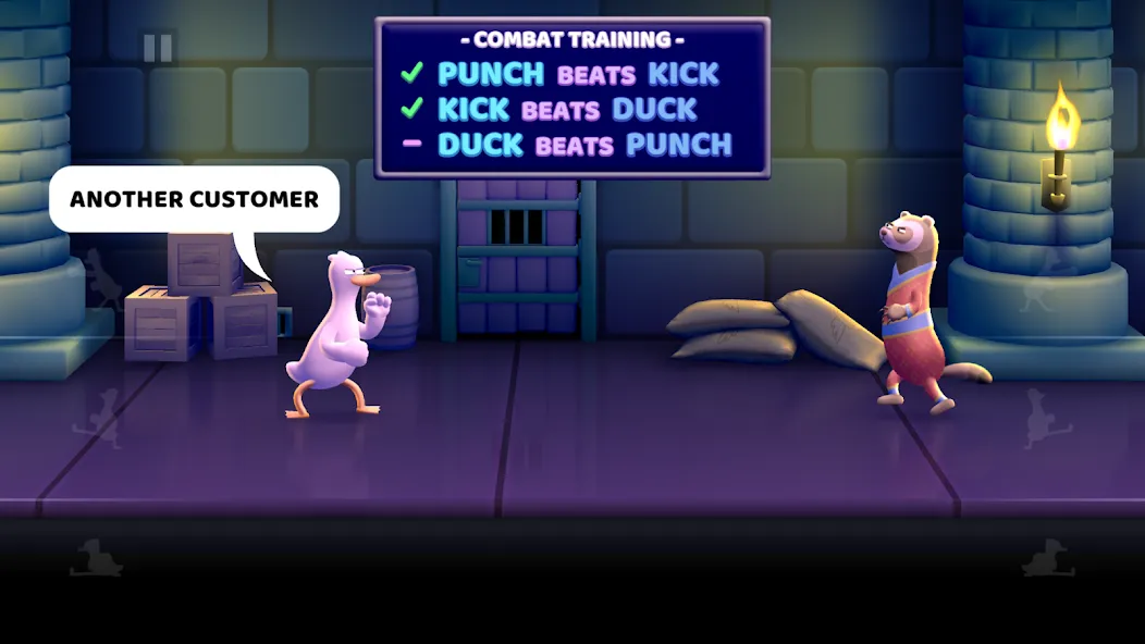 Скачать взломанную Punch Kick Duck (Панч Кик Дак)  [МОД Unlocked] — последняя версия apk на Андроид screen 1