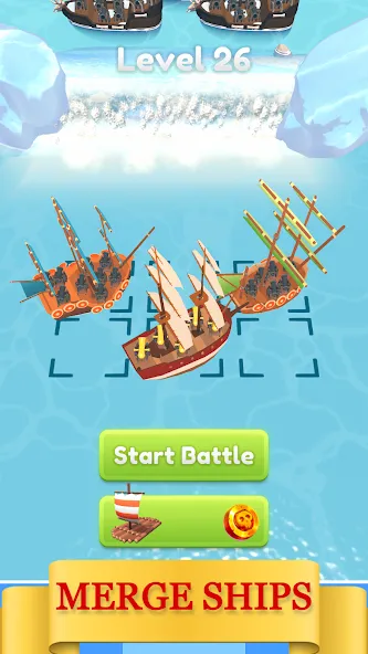 Скачать взломанную Merge Pirates (Мердж Пираты)  [МОД Unlimited Money] — последняя версия apk на Андроид screen 1