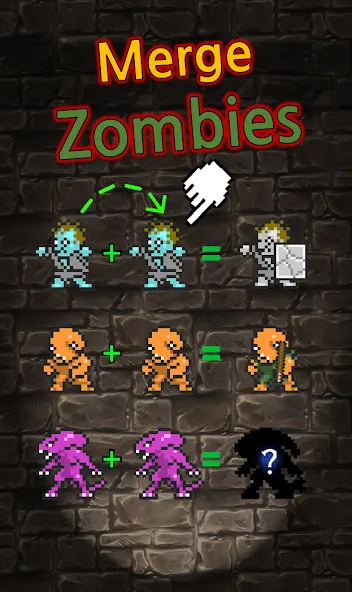 Взлом Grow Zombie VIP : Merge Zombie  [МОД Mega Pack] — полная версия apk на Андроид screen 1