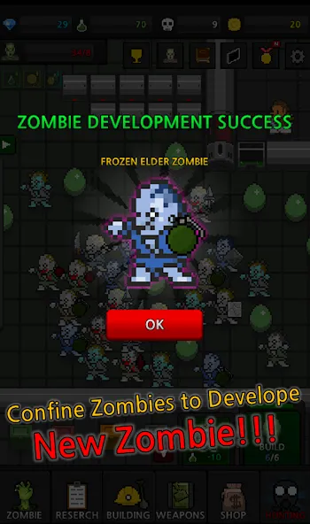 Взлом Grow Zombie VIP : Merge Zombie  [МОД Mega Pack] — полная версия apk на Андроид screen 4