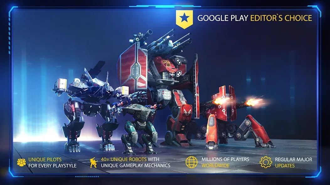 Взломанная War Robots Multiplayer Battles  [МОД Mega Pack] — последняя версия apk на Андроид screen 5