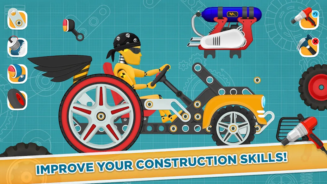 Взломанная Car Builder & Racing for Kids  [МОД Menu] — полная версия apk на Андроид screen 4