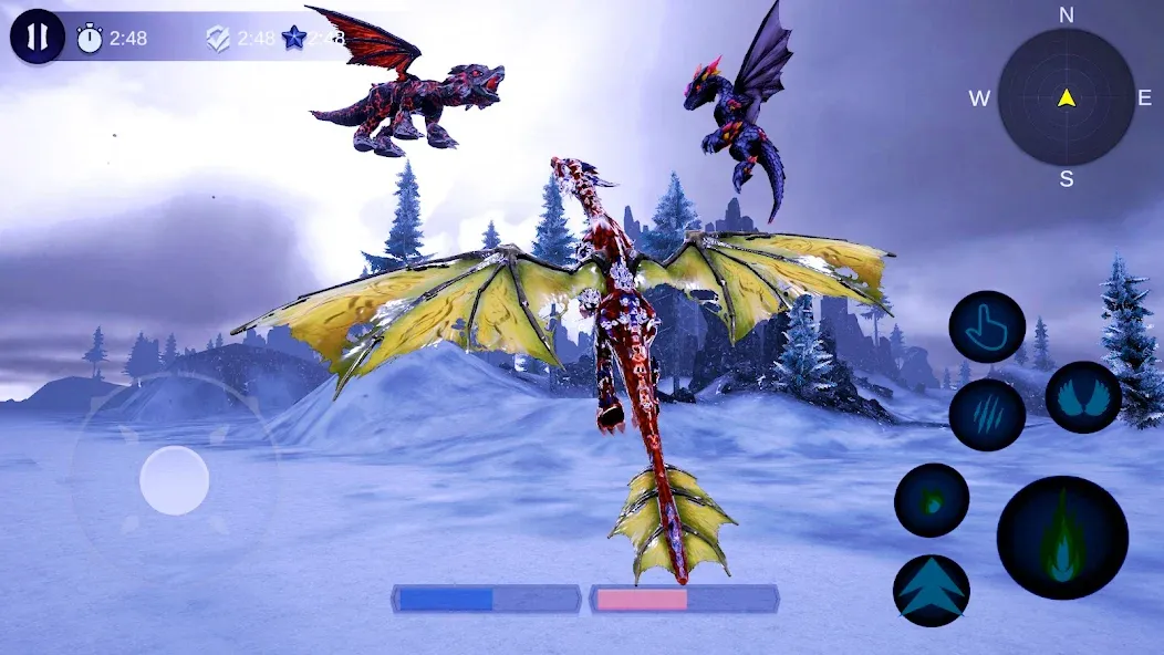 Взлом Magical Dragon Flight Games 3D  [МОД Menu] — стабильная версия apk на Андроид screen 3