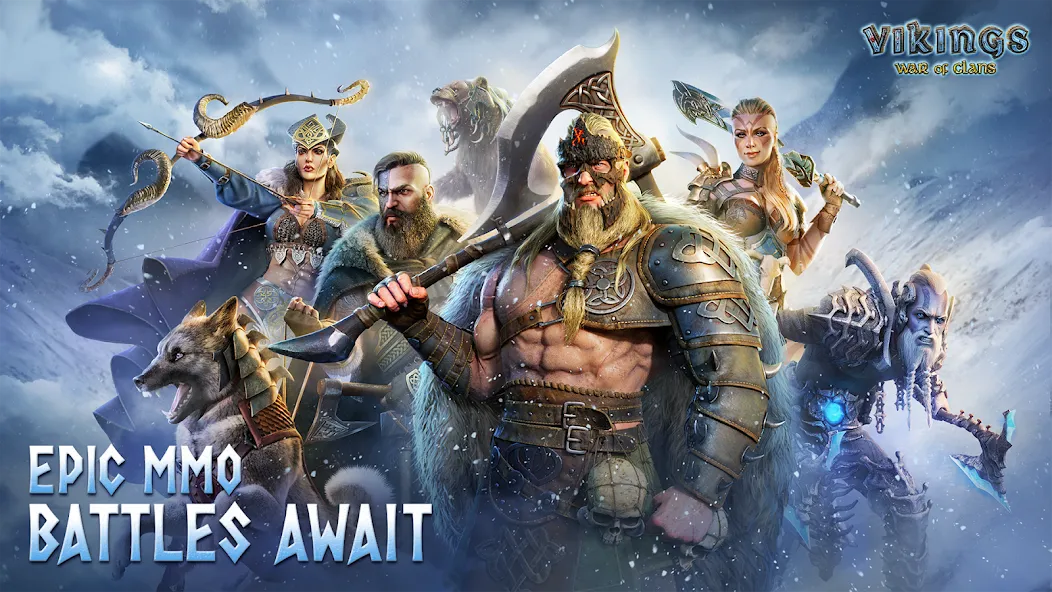 Скачать взломанную Vikings: War of Clans (Викинги)  [МОД Mega Pack] — стабильная версия apk на Андроид screen 4