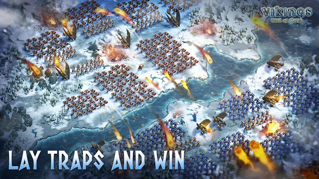 Скачать взломанную Vikings: War of Clans (Викинги)  [МОД Mega Pack] — стабильная версия apk на Андроид screen 5