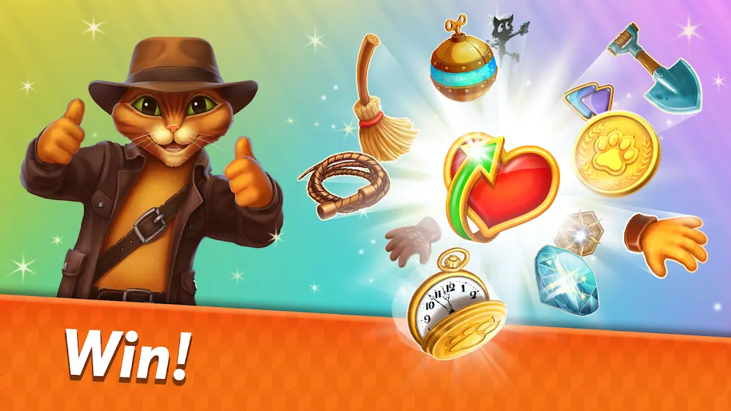 Взломанная Indy Cat 2: Match 3 game  [МОД Бесконечные деньги] — стабильная версия apk на Андроид screen 4