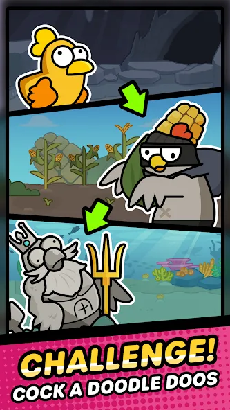 Взлом Duck vs Chicken : Idle Defense (Дак против Чикен)  [МОД Menu] — стабильная версия apk на Андроид screen 5