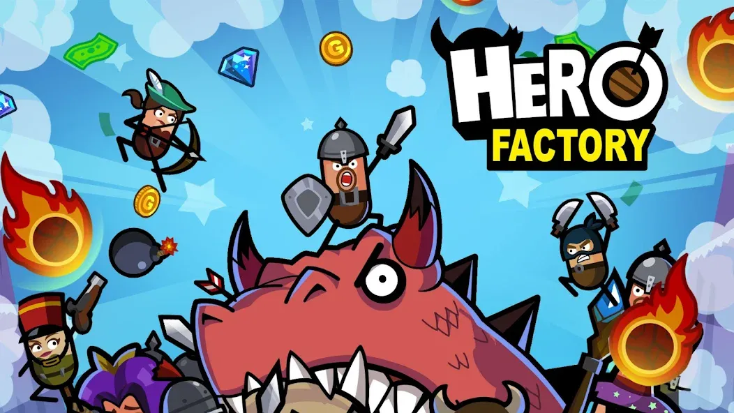 Взломанная Hero Factory — Idle tycoon (Хиро Фактори)  [МОД Unlimited Money] — последняя версия apk на Андроид screen 3