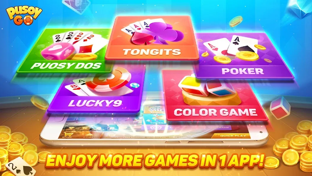 Скачать взлом Pusoy Go-Competitive 13 Cards (Пусой Го)  [МОД Mega Pack] — полная версия apk на Андроид screen 5