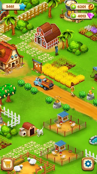 Скачать взлом Country Valley Farming Game (Парадайз Хей Фарм Айленд)  [МОД Unlimited Money] — полная версия apk на Андроид screen 3