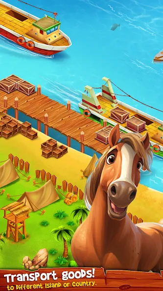 Скачать взлом Country Valley Farming Game (Парадайз Хей Фарм Айленд)  [МОД Unlimited Money] — полная версия apk на Андроид screen 5