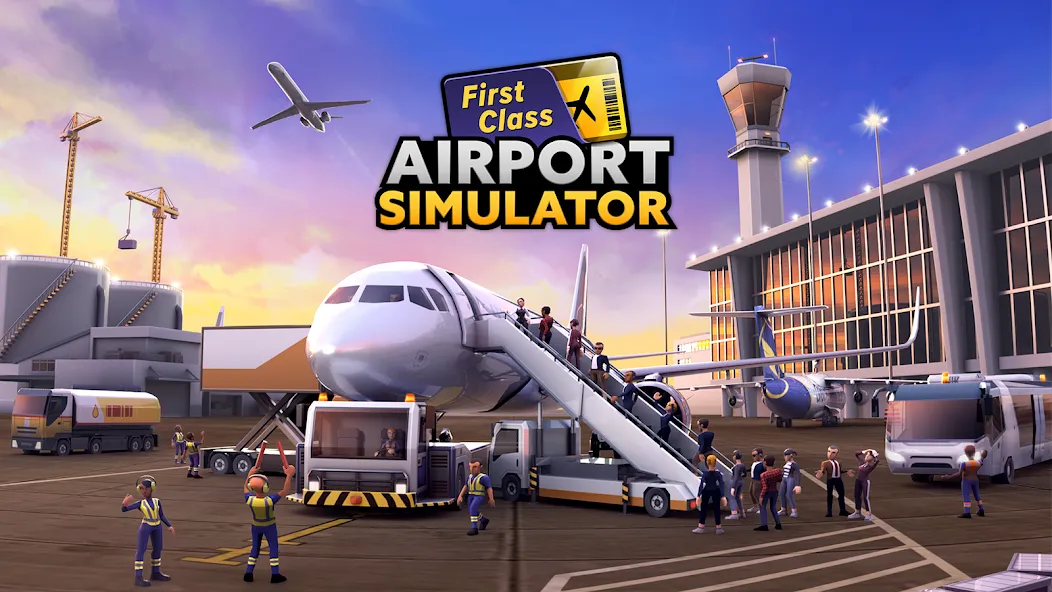 Скачать взломанную Airport Simulator: Tycoon Inc. (Эйрпорт Симулятор)  [МОД Бесконечные монеты] — полная версия apk на Андроид screen 1