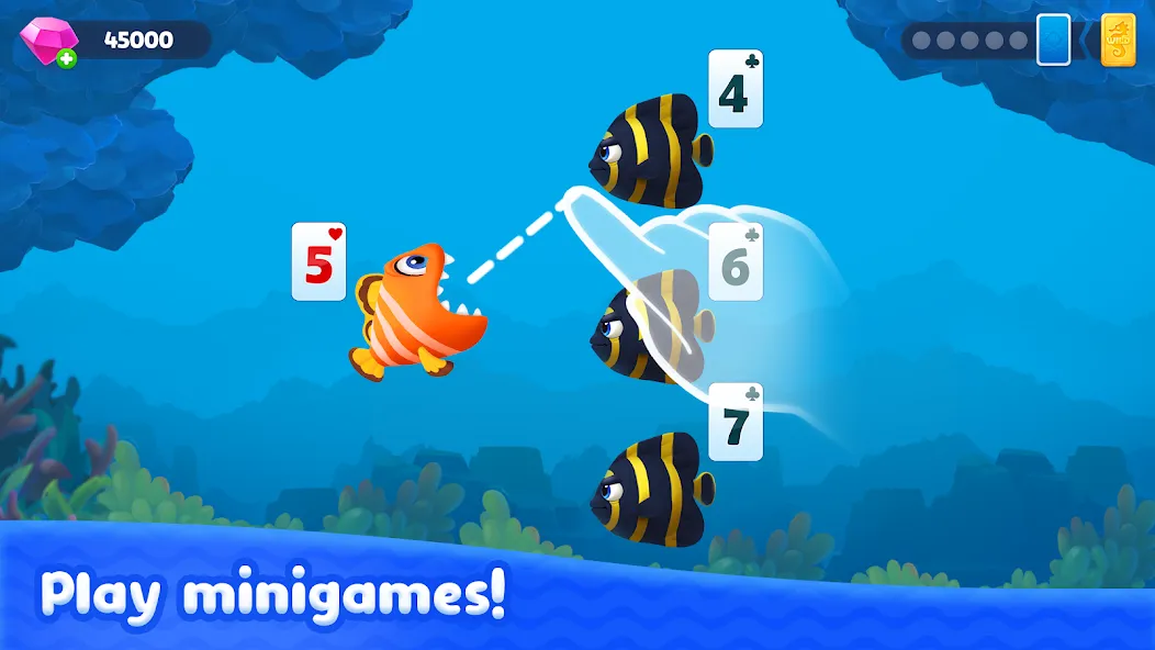 Скачать взлом Fishdom Solitaire (Фишдом Солитер)  [МОД Unlocked] — стабильная версия apk на Андроид screen 1