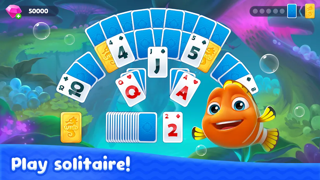 Скачать взлом Fishdom Solitaire (Фишдом Солитер)  [МОД Unlocked] — стабильная версия apk на Андроид screen 2