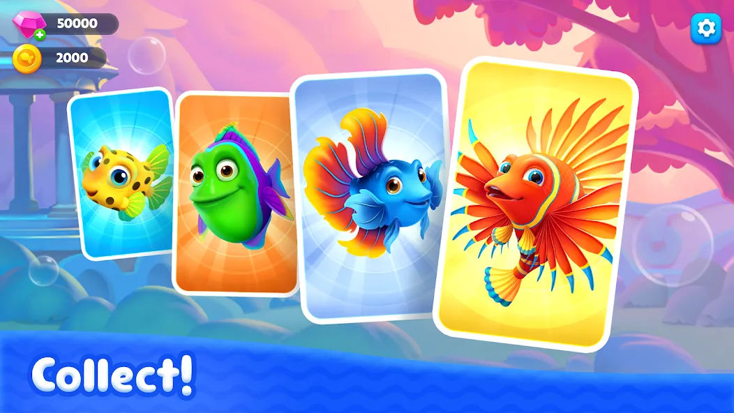 Скачать взлом Fishdom Solitaire (Фишдом Солитер)  [МОД Unlocked] — стабильная версия apk на Андроид screen 4