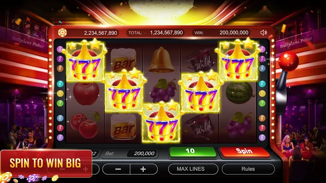 Скачать взломанную RallyAces Poker (РаллиЭйс Покер)  [МОД Unlimited Money] — последняя версия apk на Андроид screen 2