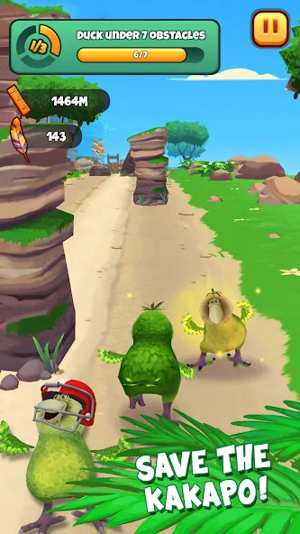 Взлом Kakapo Run: Animal Rescue Game (Какапо Ран)  [МОД Бесконечные деньги] — полная версия apk на Андроид screen 3