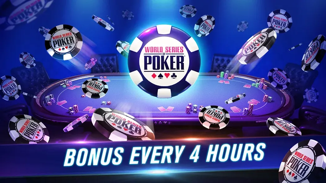 Взломанная WSOP Poker: Texas Holdem Game (ВСОП Покер)  [МОД Меню] — последняя версия apk на Андроид screen 2