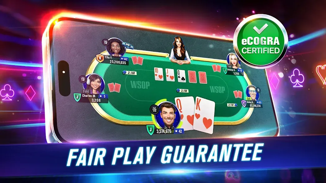 Взломанная WSOP Poker: Texas Holdem Game (ВСОП Покер)  [МОД Меню] — последняя версия apk на Андроид screen 3