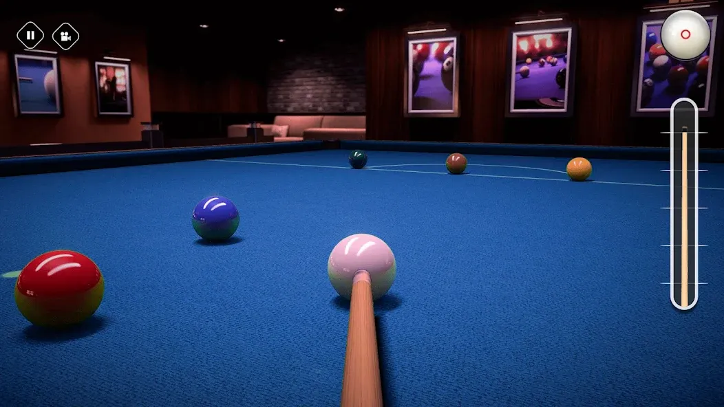 Скачать взломанную Billiards 8 Ball Pool Offline  [МОД Меню] — стабильная версия apk на Андроид screen 3