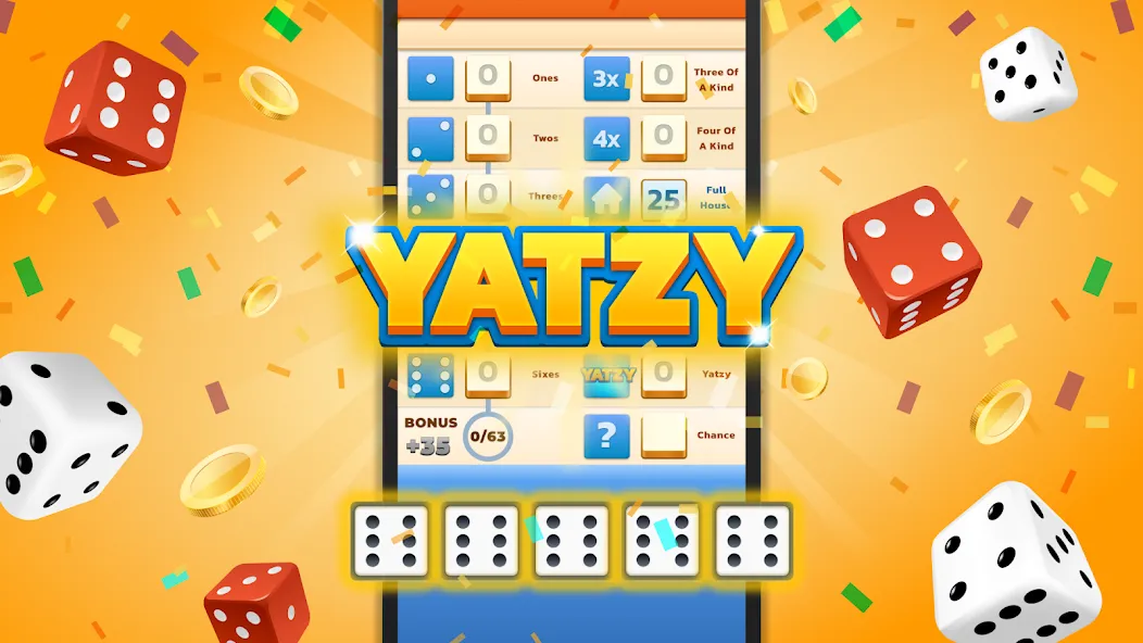 Скачать взлом Yatzy — Fun Classic Dice Game (Ятзи)  [МОД Unlimited Money] — полная версия apk на Андроид screen 1