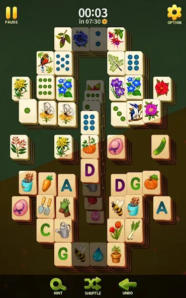 Скачать взлом Mahjong Blossom Solitaire  [МОД Menu] — последняя версия apk на Андроид screen 2