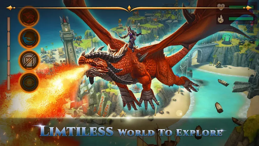 Скачать взломанную War Dragons (Вар Драгонс)  [МОД Меню] — полная версия apk на Андроид screen 1