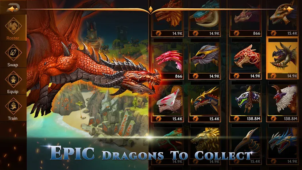 Скачать взломанную War Dragons (Вар Драгонс)  [МОД Меню] — полная версия apk на Андроид screen 4