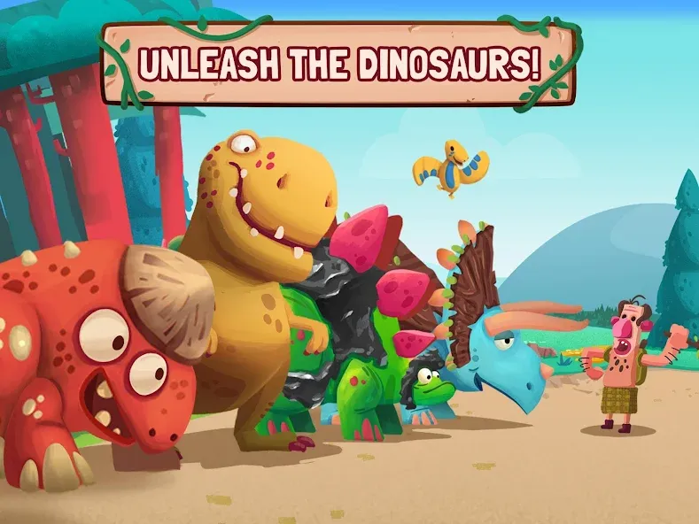 Взлом Dino Bash: Dinosaur Battle (Дино Баш)  [МОД Меню] — последняя версия apk на Андроид screen 2