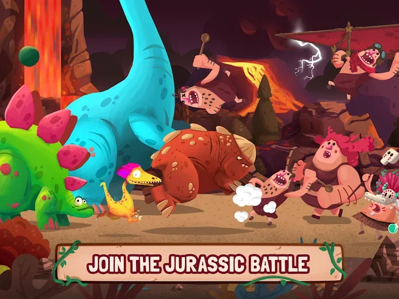 Взлом Dino Bash: Dinosaur Battle (Дино Баш)  [МОД Меню] — последняя версия apk на Андроид screen 5