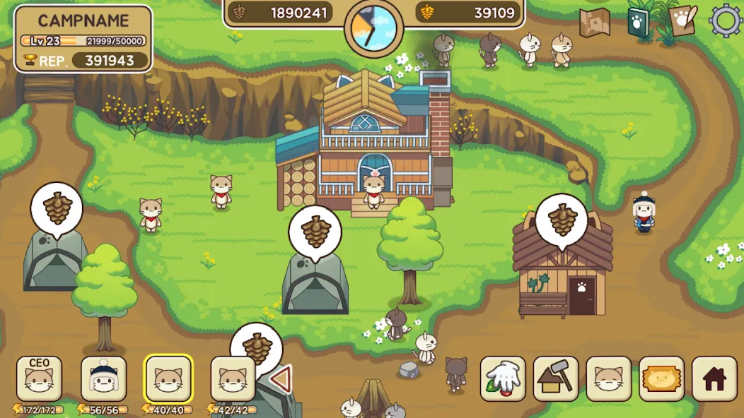 Взлом Cat Forest — Healing Camp  [МОД Много денег] — стабильная версия apk на Андроид screen 2