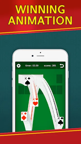 Скачать взломанную Classic Solitaire Klondike  [МОД Unlocked] — стабильная версия apk на Андроид screen 4