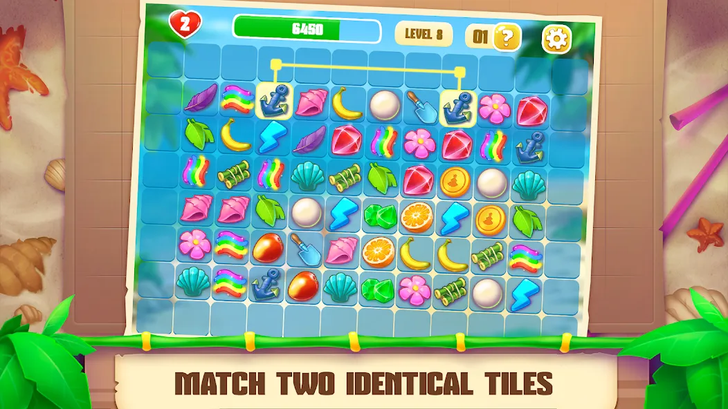 Скачать взломанную Onet Paradise: connect 2 tiles (Онет Парадайз)  [МОД Все открыто] — полная версия apk на Андроид screen 2