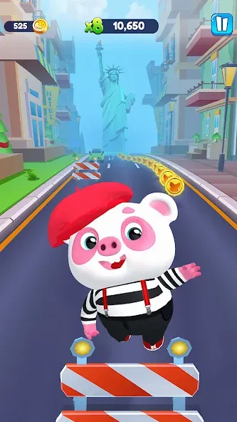 Взлом Piggy Panda Run: Fun Game  [МОД Unlocked] — стабильная версия apk на Андроид screen 2