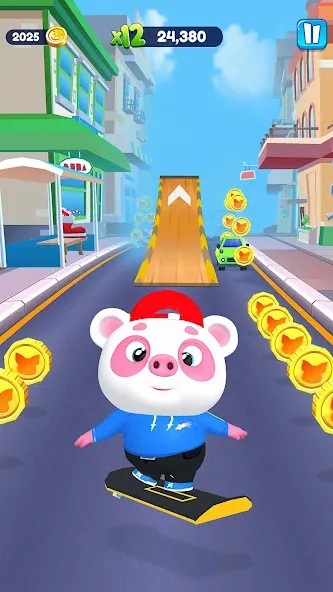 Взлом Piggy Panda Run: Fun Game  [МОД Unlocked] — стабильная версия apk на Андроид screen 3